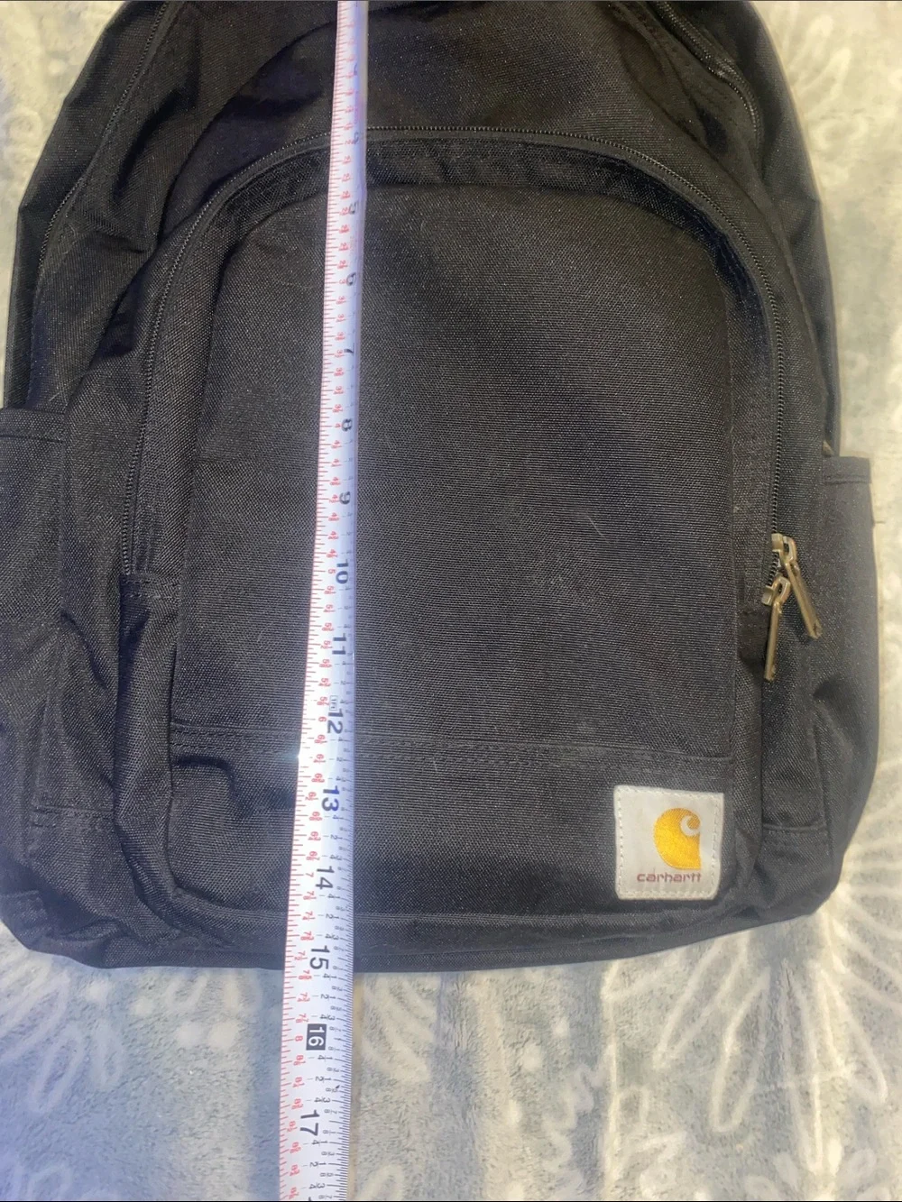 Carhartt Black Everyday Backpack with Front and Side Pockets